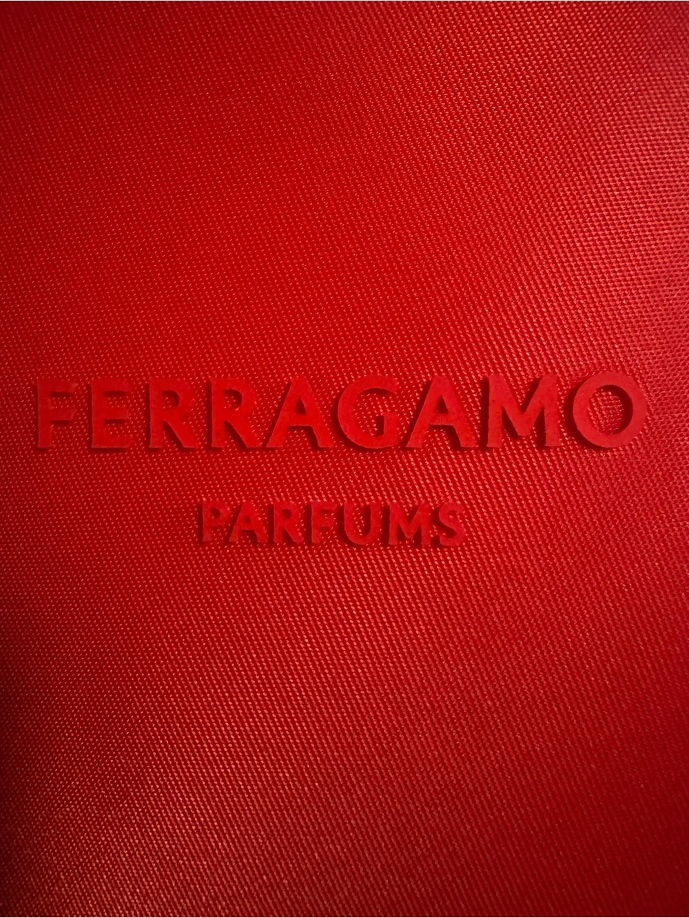 Salvatore Ferragamo Bright Red Round Cosmetic Pouch - Picture 7 of 9